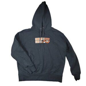 Scotch & Soda Men's Logo Hoodie Sz Small Black Pullover Sweatshirt